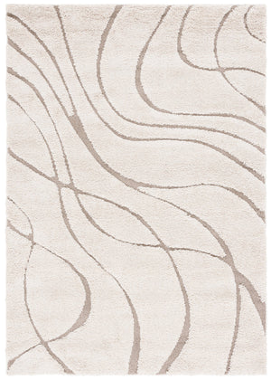 Safavieh Florida Plush Modern Area Rug 6X8 | High-Pile 1-1/8" Comfort, Power-Loomed Turkey Durability, Stain-Resistant 6'-0" x 8'-0" CREAM / BEIGE SG471-1113-68