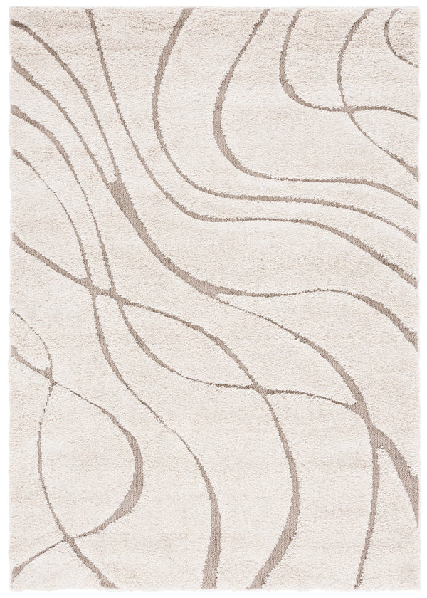 Safavieh Florida Plush Modern Area Rug 6X8 | High-Pile 1-1/8" Comfort, Power-Loomed Turkey Durability, Stain-Resistant 6'-0" x 8'-0" CREAM / BEIGE SG471-1113-68