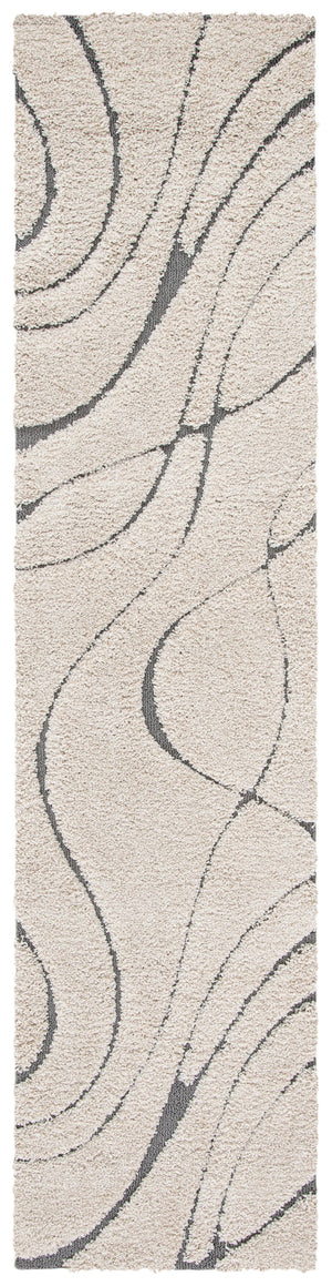 Safavieh Florida Plush Modern Area Rug 6X8 | High-Pile 1-1/8" Comfort, Power-Loomed Turkey Durability, Stain-Resistant 6'-0" x 8'-0" CREAM / GREY SG471-1180-68