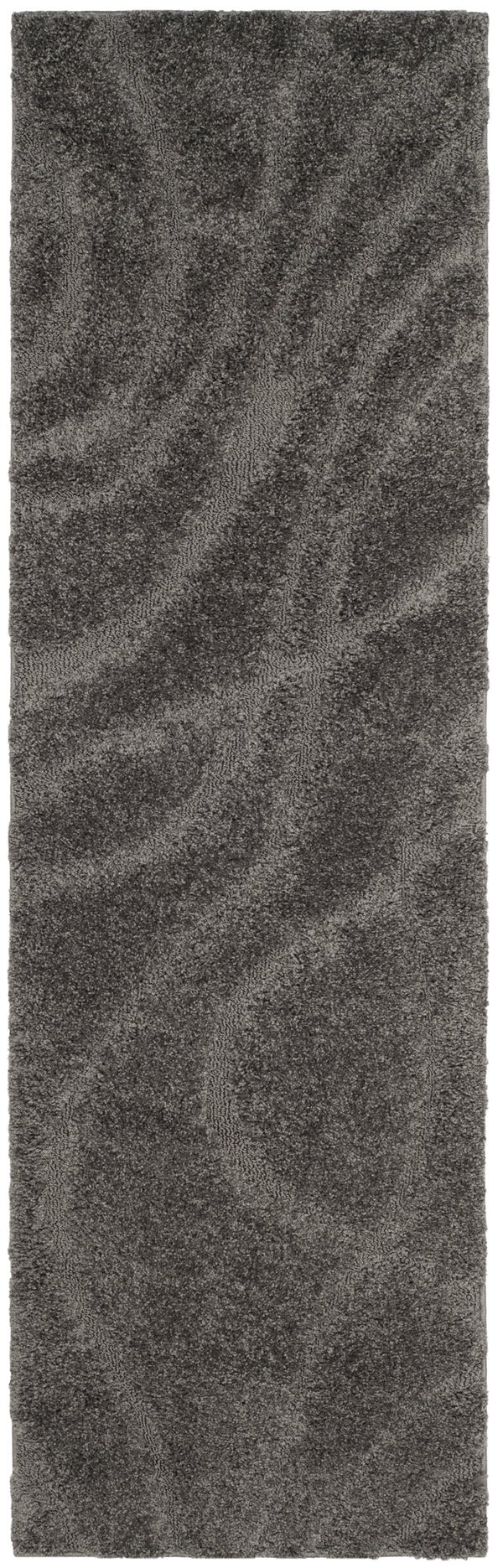 Safavieh Florida Plush Oval Area Rug 6X8 1-1/8" Pile Power-Loomed Polypropylene Stain-Resistant Turkish Craftsmanship 6'-0" x 8'-0" GREY / GREY SG471-8080-68OV