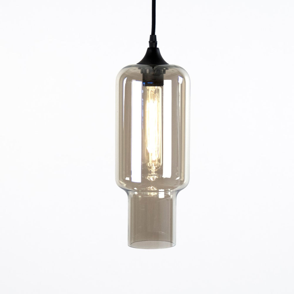 Zentique Aiden Hanging Light – Vintage-inspired Antique Black Metal With Sleek Smoked Glass For Cozy Spaces Antique Black,Smoked Glass Metal,Glass Sg58
