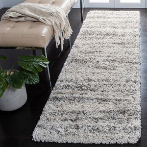 Safavieh Hudson Plush Shag Flokati Area Rug In Ivory And Grey — 1.75" Deep Pile, Durable Power-Loomed Luxury 6'-0" x 8'-0" SGH206A-68