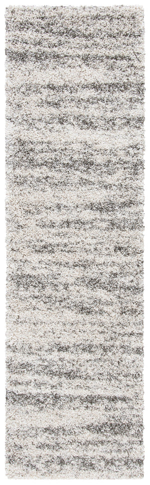 Safavieh Hudson Plush Shag Rug In Chic Ivory And Grey - Durable, Soft, And Perfect For Modern Home Decor Ivory ,Grey Polypropylene Sgh206a-24