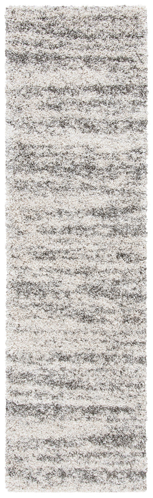 Safavieh Hudson Plush Shag Flokati Area Rug In Ivory And Grey — 1.75" Deep Pile, Durable Power-Loomed Luxury 6'-0" x 8'-0" SGH206A-68