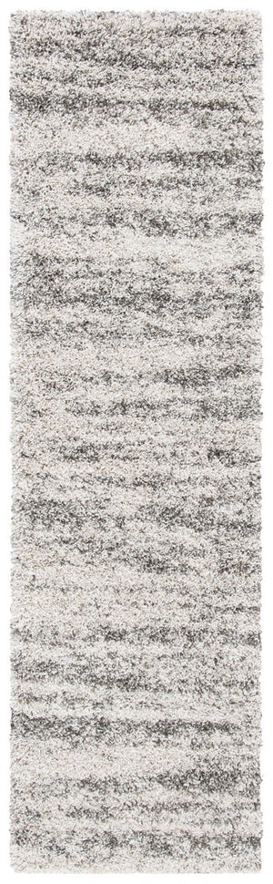 Safavieh Hudson Shag 206 Power Loomed Shag Rug Ivory / Grey SGH206A-1115
