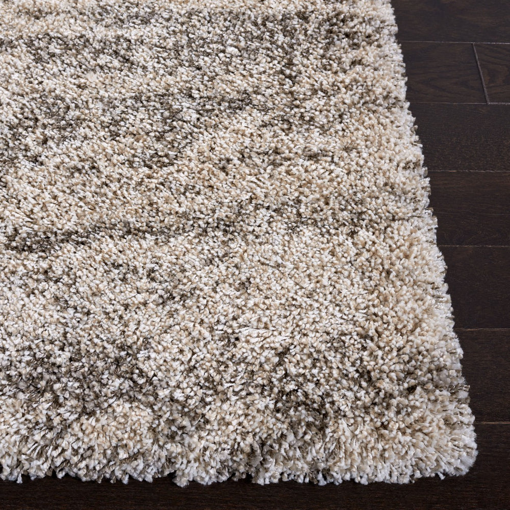 Safavieh Hudson Shag 206 Power Loomed Shag Rug Ivory / Grey SGH206A-1115