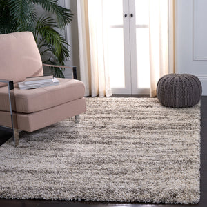 Safavieh Hudson Plush Shag Flokati Area Rug In Ivory And Grey — 1.75" Deep Pile, Durable Power-Loomed Luxury 6'-0" x 8'-0" SGH206A-68