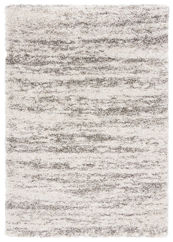 Safavieh Hudson Plush Shag Rug In Chic Ivory And Grey - Durable, Soft, And Perfect For Modern Home Decor Ivory ,Grey Polypropylene Sgh206a-24