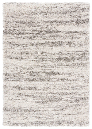 Safavieh Hudson Plush Shag Flokati Area Rug In Ivory And Grey — 1.75" Deep Pile, Durable Power-Loomed Luxury 6'-0" x 8'-0" SGH206A-68