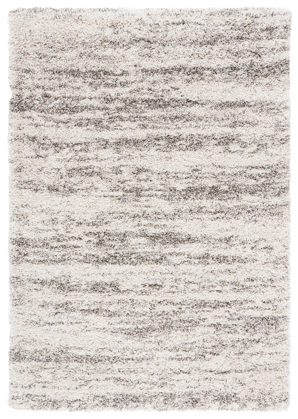 Safavieh Hudson Plush Shag Flokati Area Rug In Ivory And Grey — 1.75" Deep Pile, Durable Power-Loomed Luxury 6'-0" x 8'-0" SGH206A-68