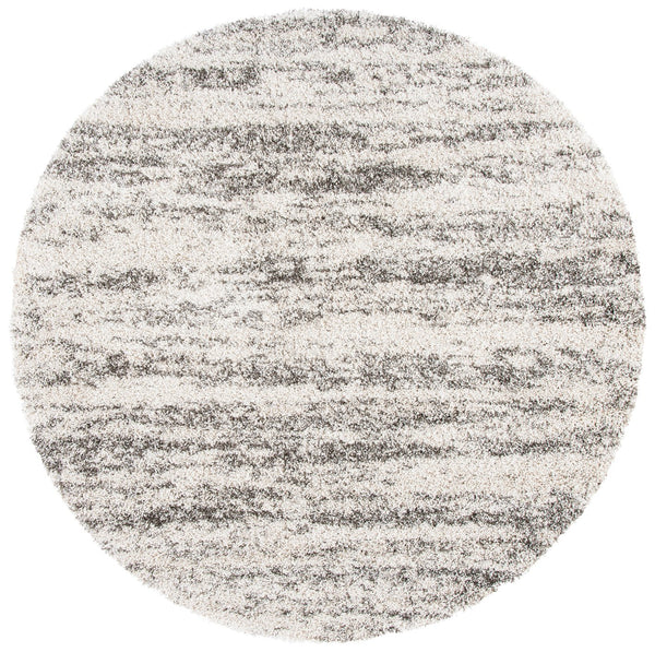 Safavieh Hudson Plush Shag Rug In Chic Ivory And Grey - Durable, Soft, And Perfect For Modern Home Decor Ivory ,Grey Polypropylene Sgh206a-24