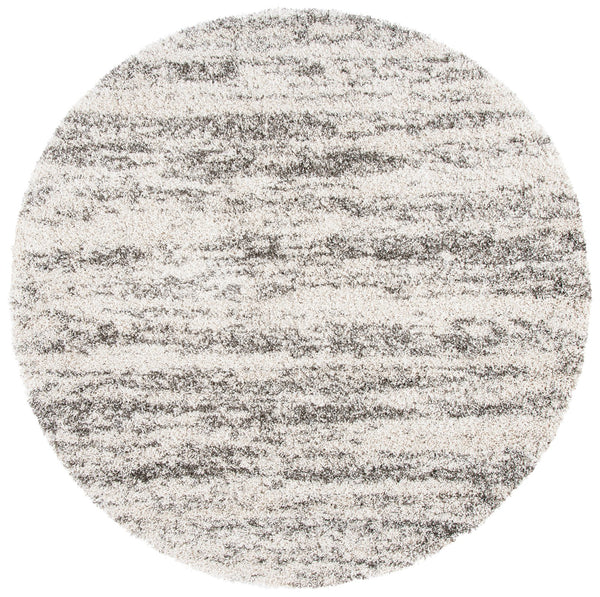 Safavieh Hudson Plush Shag Flokati Area Rug In Ivory And Grey — 1.75" Deep Pile, Durable Power-Loomed Luxury 6'-0" x 8'-0" SGH206A-68