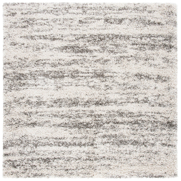 Safavieh Hudson Plush Shag Flokati Area Rug In Ivory And Grey — 1.75" Deep Pile, Durable Power-Loomed Luxury 6'-0" x 8'-0" SGH206A-68