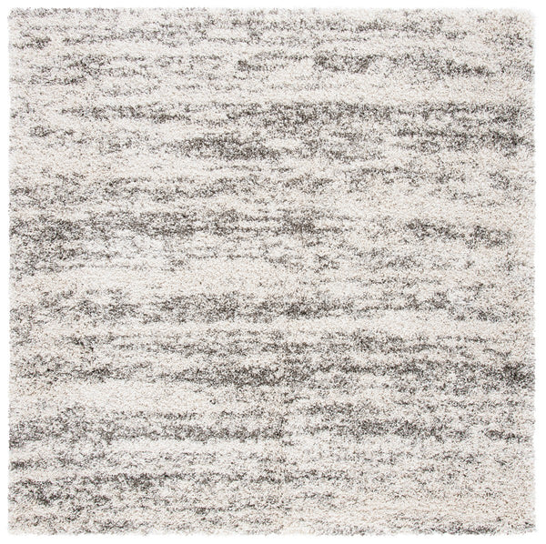Safavieh Hudson Shag 206 Power Loomed Shag Rug Ivory / Grey SGH206A-1115