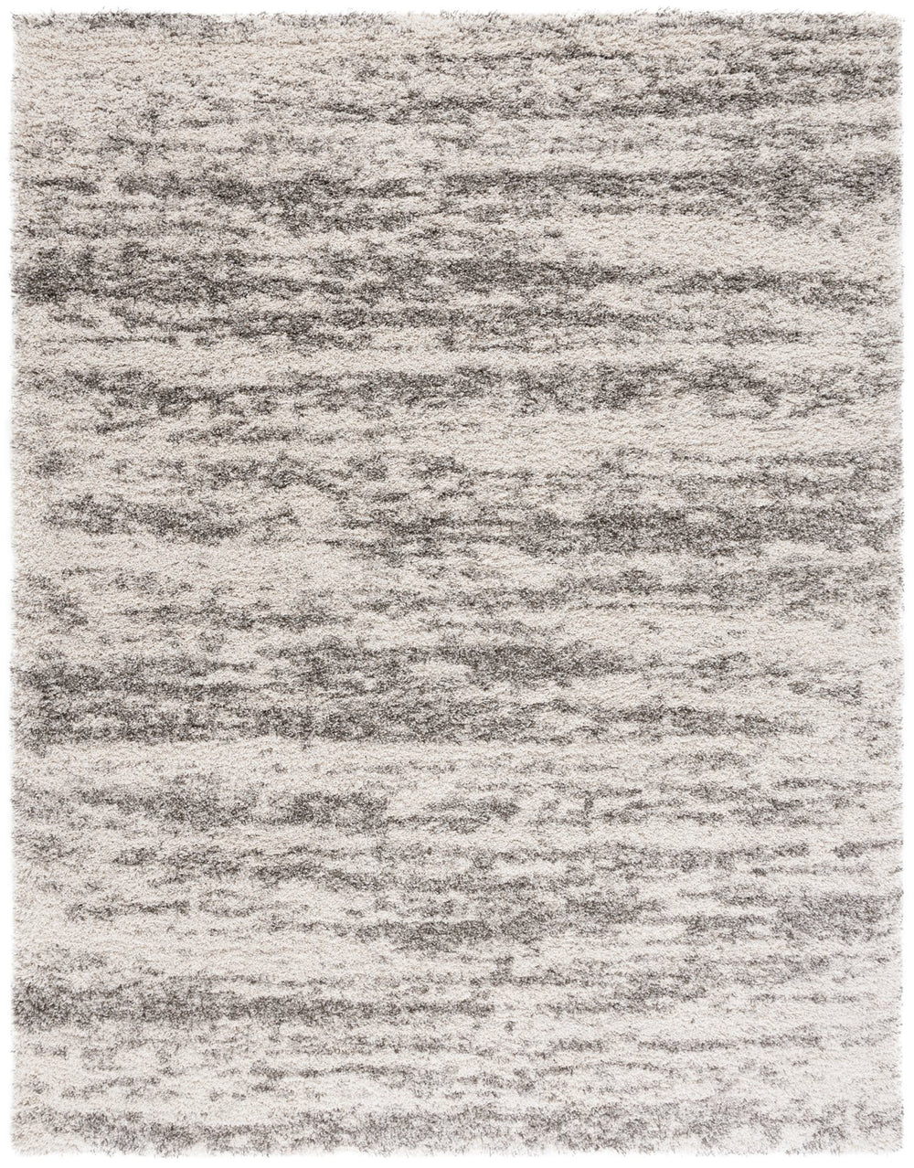 Safavieh Hudson Plush Shag Rug In Chic Ivory And Grey - Durable, Soft, And Perfect For Modern Home Decor Ivory ,Grey Polypropylene Sgh206a-24