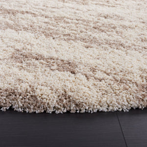 Safavieh Hudson Shag Oval Polypropylene Rug Soft Flokati Pile for Cozy Neutral Interiors 3'-0" x 5'-0" SGH206B-3OV