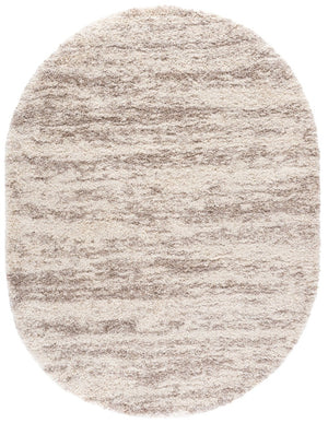 Safavieh Hudson Shag Oval Polypropylene Rug Soft Flokati Pile for Cozy Neutral Interiors 6'-0" x 8'-0" SGH206B-68OV
