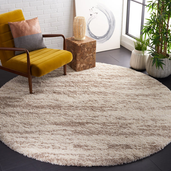 Safavieh Hudson Plush Shag Rug In Chic Ivory And Grey - Durable, Soft, And Perfect For Modern Home Decor Ivory ,Beige Polypropylene Sgh206b-5ov