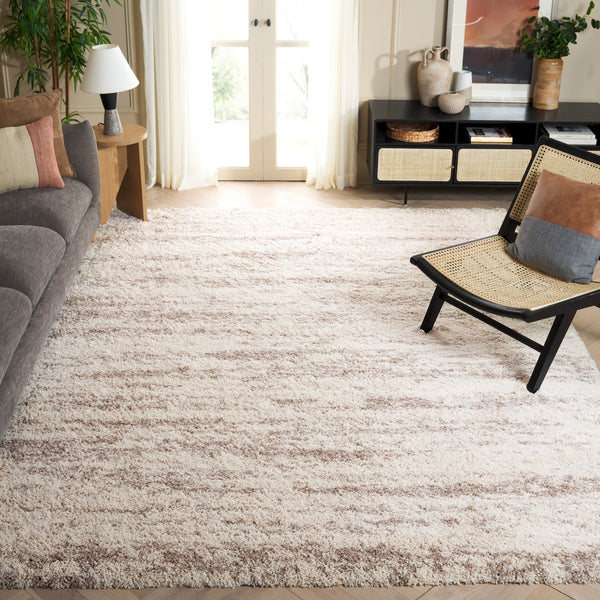 Safavieh Hudson Ivory Beige Shag Flokati Rug — Plush 1.75" Pile, Power-Loomed Turkey Durability & Cozy Texture 4'-0" x 6'-0" SGH206B-4OV