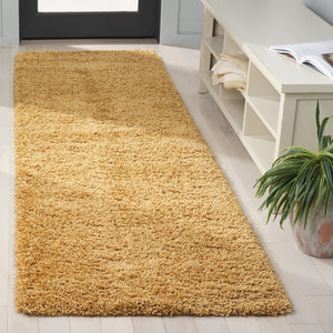 Safavieh Hudson Shag Gold Runner Rug - Luxurious Turkish Design, Plush 1.75" Pile, Perfect For Hallways & More! Gold Polypropylene Sgh220d-210