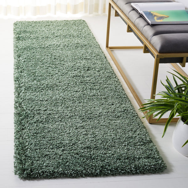 Safavieh Hudson Plush Shag Rug In Deep Green — Turkish-Made, 1.75" Pile, Power-Loomed Durability & Cozy Style 10'-0" x 14'-0" SGH220Y-10