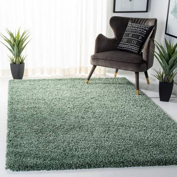 Safavieh Hudson Plush Shag Rug In Deep Green — Turkish-Made, 1.75" Pile, Power-Loomed Durability & Cozy Style 10'-0" x 14'-0" SGH220Y-10
