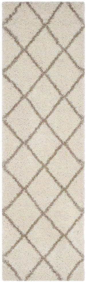 Safavieh Hudson Ivory Beige Shag Rug — Plush Flokati Texture, Power-Loomed Durability, Cozy Minimalist Accent 4'-0" x 4'-0" SGH281D-4SQ