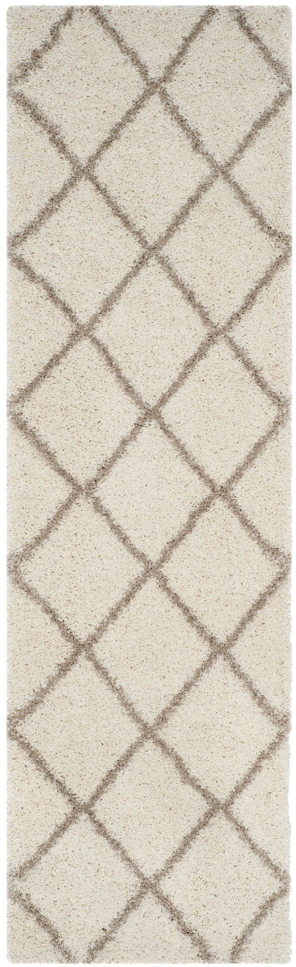 Safavieh Hudson Plush Round Shag Rug In Ivory Beige — Flokati Texture, 1.75" Pile, Durable Stain-Resistant Finish 4'-0" x 4'-0" SGH281D-4R