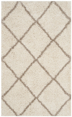 Safavieh Hudson Plush Round Shag Rug In Ivory Beige — Flokati Texture, 1.75" Pile, Durable Stain-Resistant Finish 4'-0" x 4'-0" SGH281D-4R