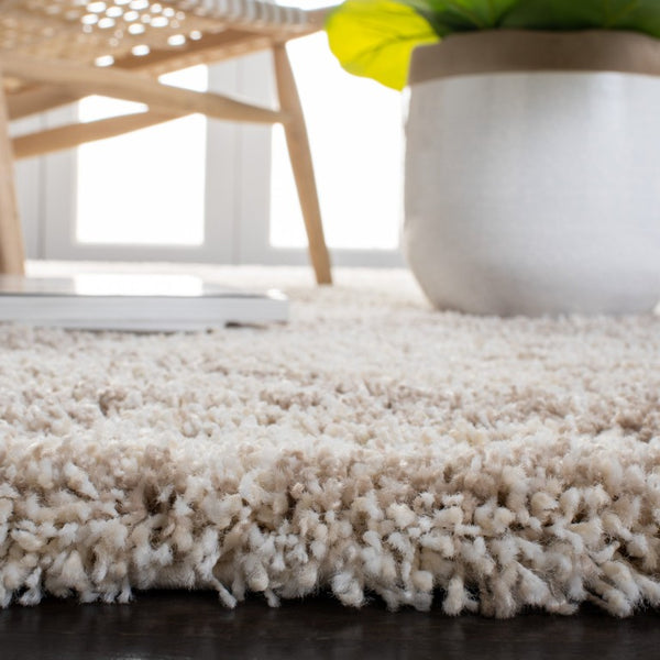 Safavieh Hudson Shag Flokati Runner Plush Ivory Beige Pile Rug for Hallway or Bedside 2'-3" x 10'-0" SGH281H-210