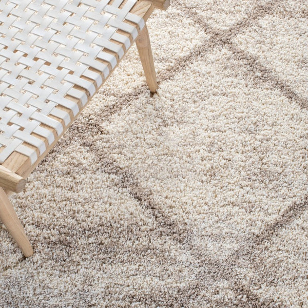 Safavieh Hudson Shag Flokati Runner Plush Ivory Beige Pile Rug for Hallway or Bedside 2'-3" x 12'-0" SGH281H-212