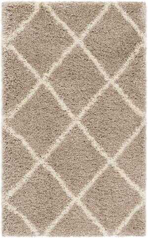 Safavieh Hudson Plush Round Shag Rug — Beige Ivory Flokati Pile, Power-Loomed Turkey Craftsmanship, Cozy Texture 4'-0" x 4'-0" SGH281S-4R