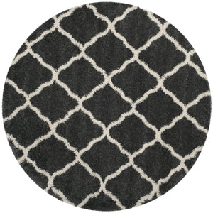 Safavieh Hudson Plush Shag Runner 2'3"X14' Dark Grey Ivory — 1.75" Pile, Power-Loomed Turkey, Durable Easy-Clean SGH283G-214