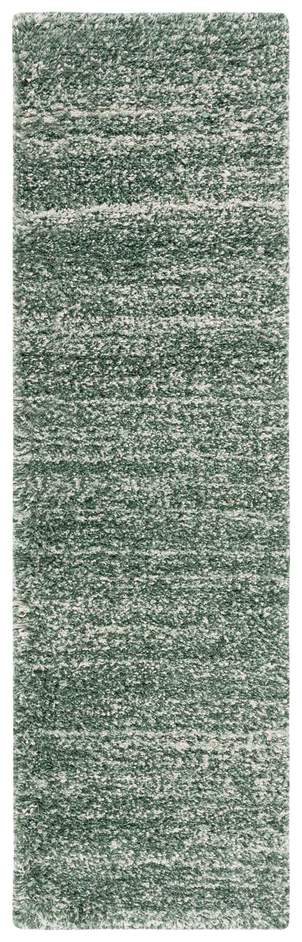 Safavieh Hudson Oversized Green And Ivory Shag Rug — Plush 1.75" Pile, Power-Loomed Durability For Living Areas 10'-0" x 14'-0" SGH295E-10