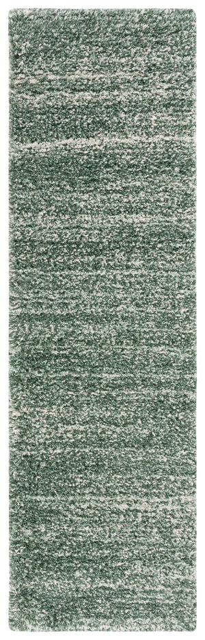 Safavieh Hudson Shag Flokati Area Rug In Green And Ivory — Plush 1.75" Pile, Durable Stain-Resistant Polypropylene (96) 4'-0" x 4'-0" SGH295E-4SQ