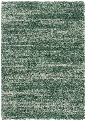 Safavieh Hudson Lush And Cozy Shag Rug From Turkey - Elegant Home Decor For Comfort And Style Upgrade Green ,Ivory Polypropylene Sgh295e-26