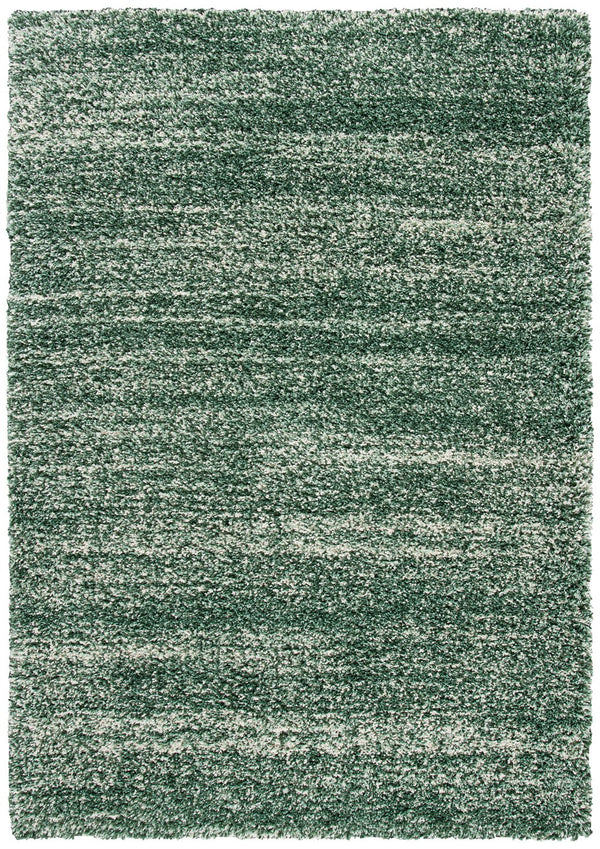 Safavieh Hudson Lush And Cozy Shag Rug From Turkey - Elegant Home Decor For Comfort And Style Upgrade Green ,Ivory Polypropylene Sgh295e-26