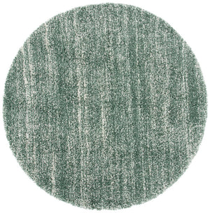 Safavieh Hudson Lush And Cozy Shag Rug From Turkey - Elegant Home Decor For Comfort And Style Upgrade Green ,Ivory Polypropylene Sgh295e-26