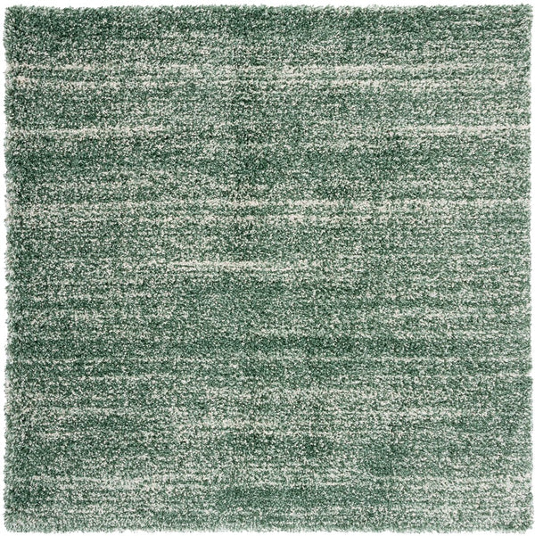 Safavieh Hudson Oversized Green And Ivory Shag Rug — Plush 1.75" Pile, Power-Loomed Durability For Living Areas 10'-0" x 14'-0" SGH295E-10