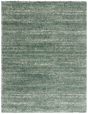 Safavieh Hudson Lush And Cozy Shag Rug From Turkey - Elegant Home Decor For Comfort And Style Upgrade Green ,Ivory Polypropylene Sgh295e-26