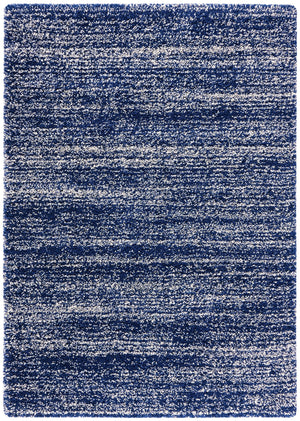 Safavieh Hudson Plush Shag Runner Navy Ivory — Luxurious 1¾" Pile, Power-Loomed, Stain-Resistant Comfort For Hallways 2'-3" x 10'-0" SGH295N-210