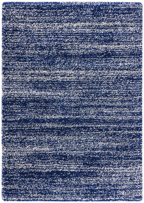 Safavieh Hudson Plush Shag Runner Navy Ivory — Luxurious 1¾" Pile, Power-Loomed, Stain-Resistant Comfort For Hallways 2'-3" x 10'-0" SGH295N-210