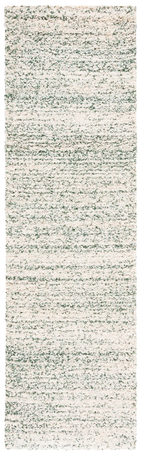 Safavieh Hudson Lush And Cozy Shag Rug From Turkey - Elegant Home Decor For Comfort And Style Upgrade Ivory ,Green Polypropylene Sgh295x-3
