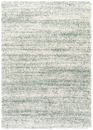 Safavieh Hudson Lush And Cozy Shag Rug From Turkey - Elegant Home Decor For Comfort And Style Upgrade Ivory ,Green Polypropylene Sgh295x-3