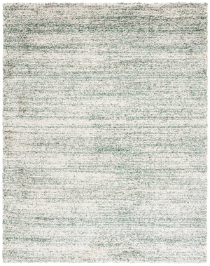 Safavieh Hudson Lush And Cozy Shag Rug From Turkey - Elegant Home Decor For Comfort And Style Upgrade Ivory ,Green Polypropylene Sgh295x-3