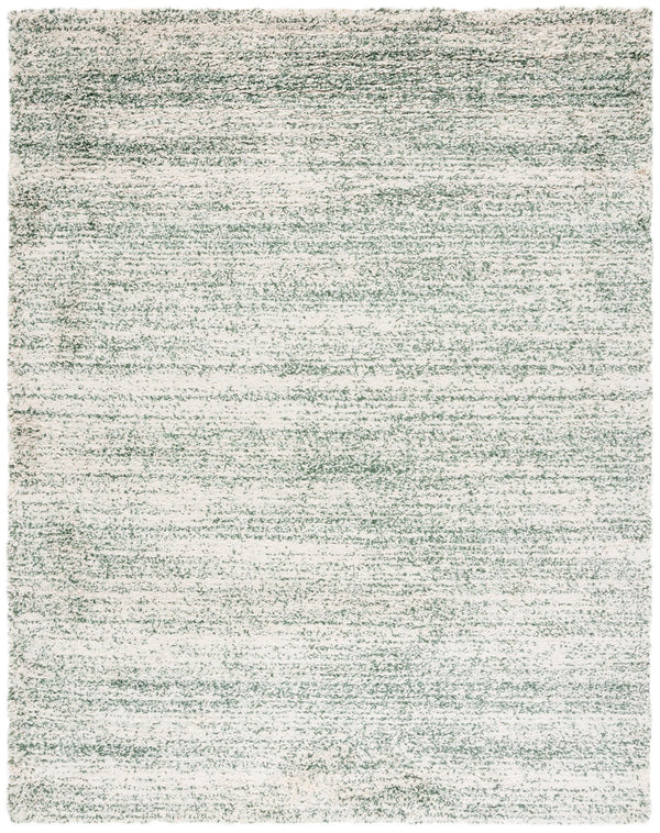 Safavieh Hudson Lush And Cozy Shag Rug From Turkey - Elegant Home Decor For Comfort And Style Upgrade Ivory ,Green Polypropylene Sgh295x-3