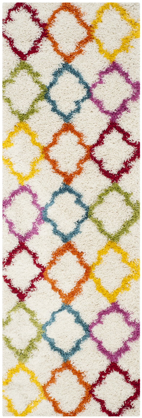 Safavieh Safavieh Kids Shag Rug - Soft, Cozy, And Stylish Floor Decor For Playrooms And Children's Spaces Ivory ,Multi Polypropylene Pile Sgk569a-211