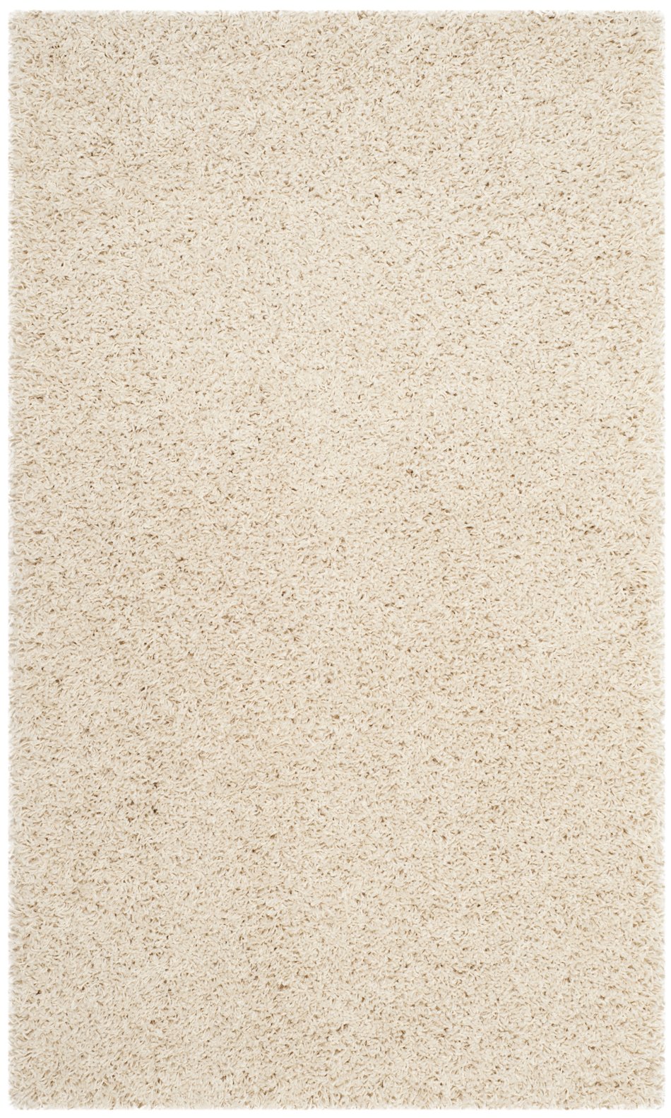 Safavieh Laguna Plush Round Shag Rug Beige — Turkish Power-Loomed Flokati Feel, 2" Pile, Durable Elegance 4'-0" x 4'-0" SGL303B-4R