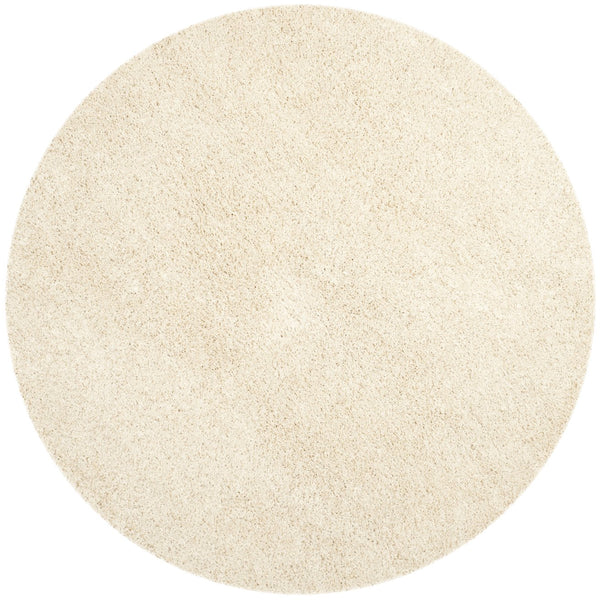 Safavieh Laguna Plush Round Shag Rug Beige — Turkish Power-Loomed Flokati Feel, 2" Pile, Durable Elegance 4'-0" x 4'-0" SGL303B-4R