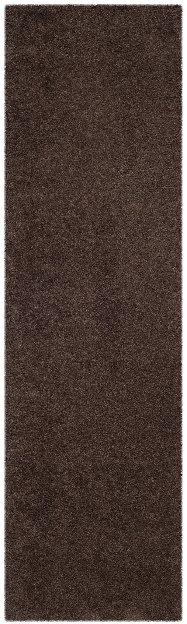 Safavieh Laguna Plush Shag Runner In Warm Brown — Power-Loomed Turkish Flokati Texture, Durable & Cozy 2'-3" x 10'-0" SGL303F-210